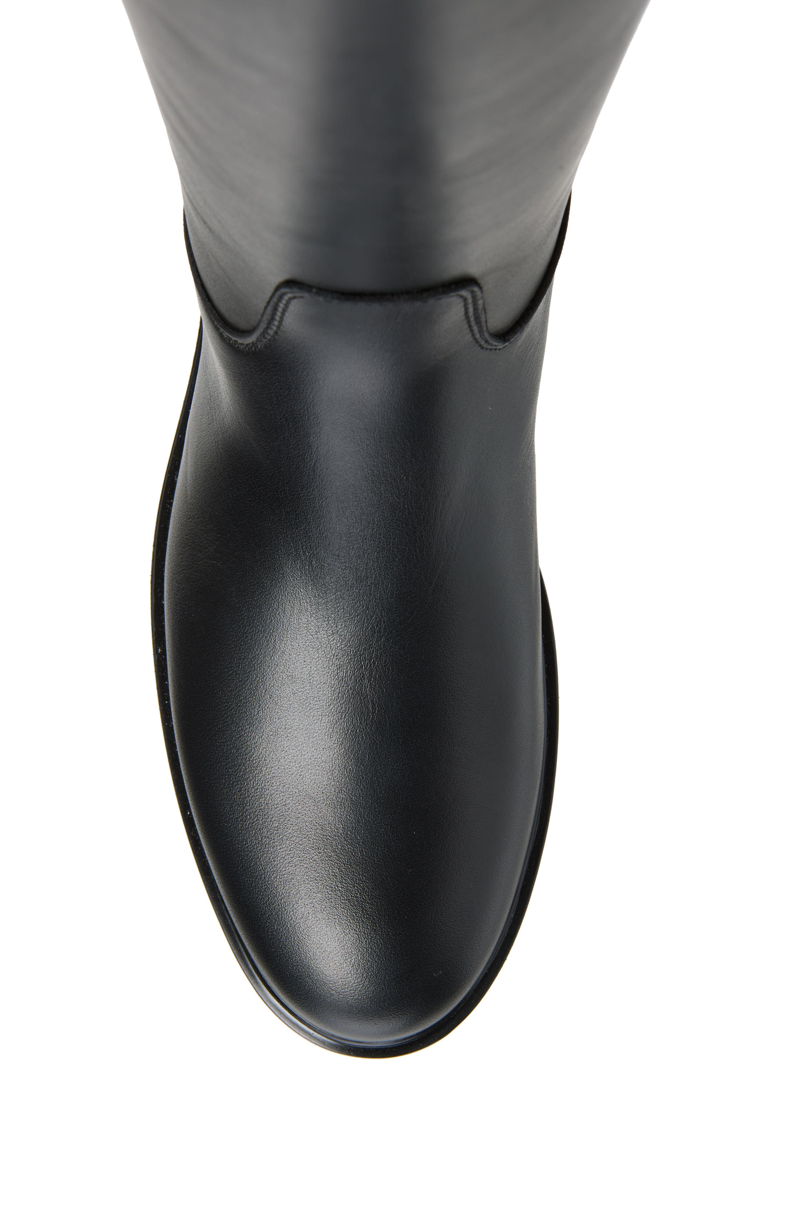 Sylas Tall Leather Boot, Alternate, color, BLACK LEATHER