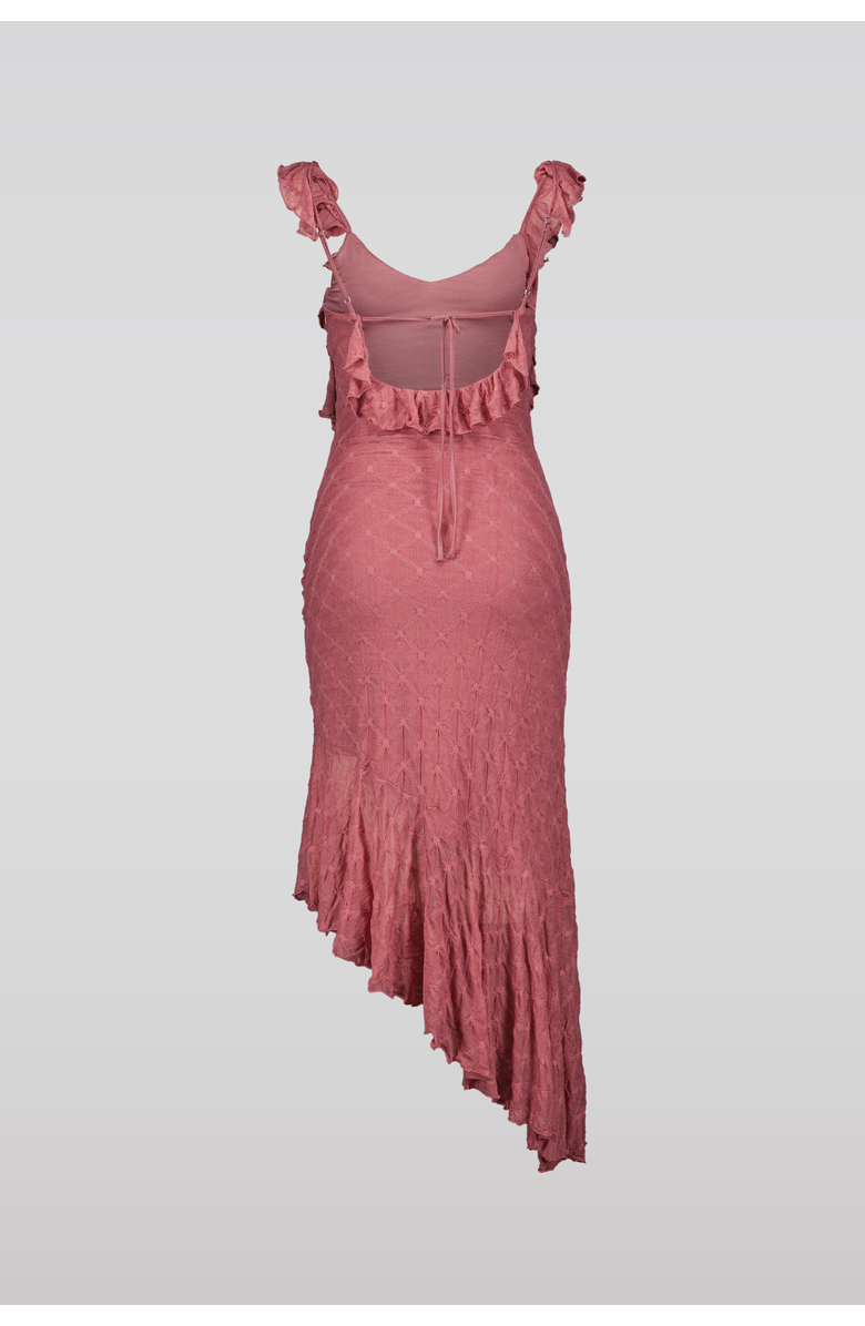 SAEMDI Crinkled Jersey Dress, Alternate, color, Dusty Rose