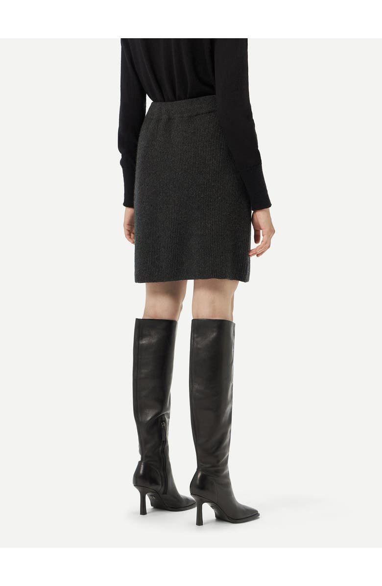 GOBI Mongolian Cashmere Cashmere Mini Skirt, Alternate, color, Charcoal