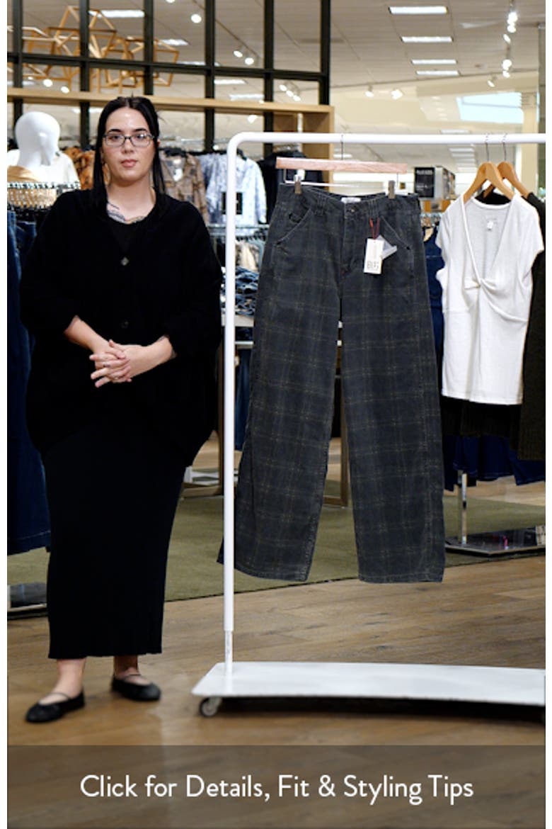 Jaya Check Low Rise Wide Leg Jeans video