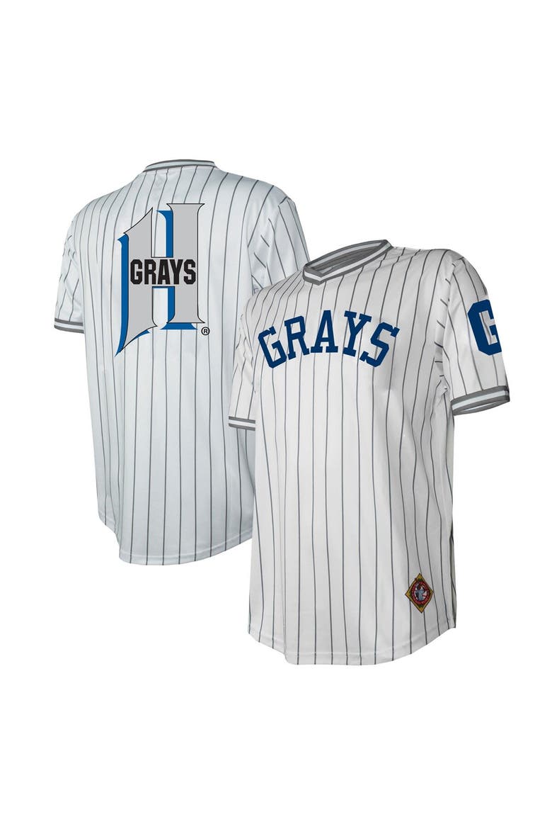 Men's Stitches White Homestead Grays V-Neck Jersey, Main, color, White