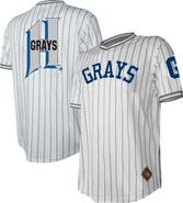 STITCHES Men's Stitches White Homestead Grays V-Neck Jersey