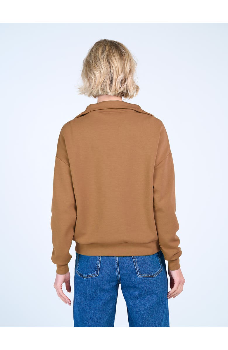 Kettlewell 1/4 Zip Soft Feel Sweatshirt, Alternate, color, Coffee