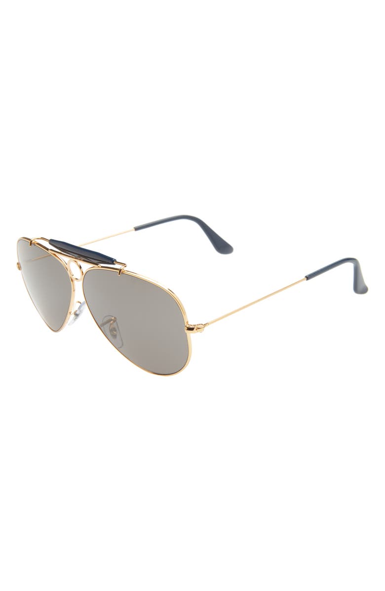 Ray-Ban 58mm Arista Pilot Sunglasses, Alternate, color, 