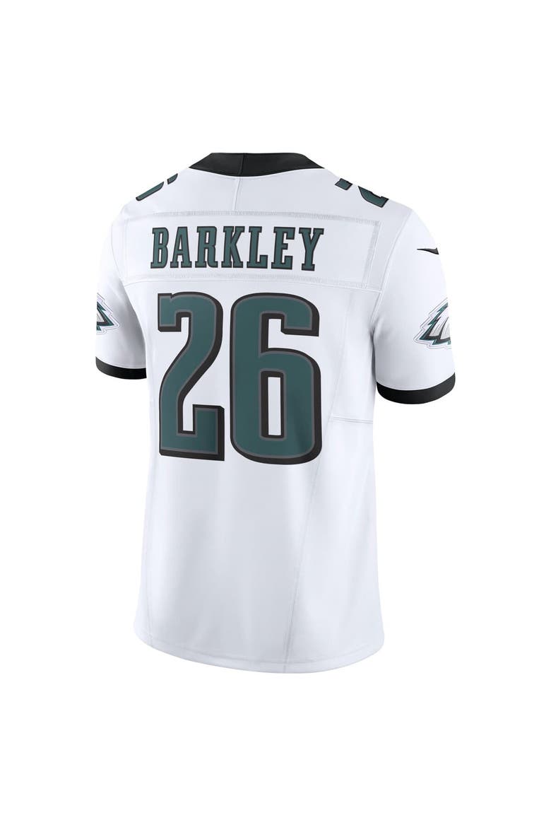 Men's Nike Saquon Barkley White Philadelphia Eagles  Vapor F.U.S.E. Limited Jersey, Alternate, color, White