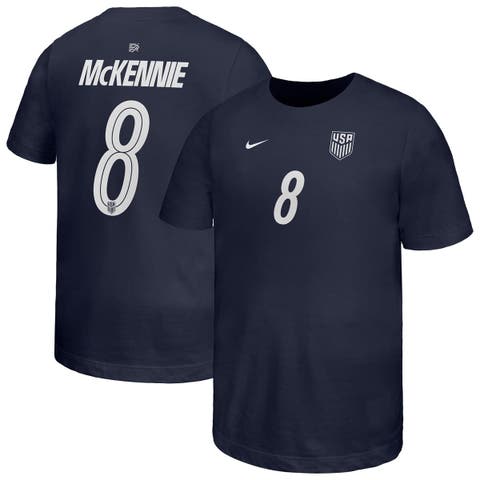 Youth Nike Weston McKennie Navy USMNT Away Player Name & Number T-Shirt