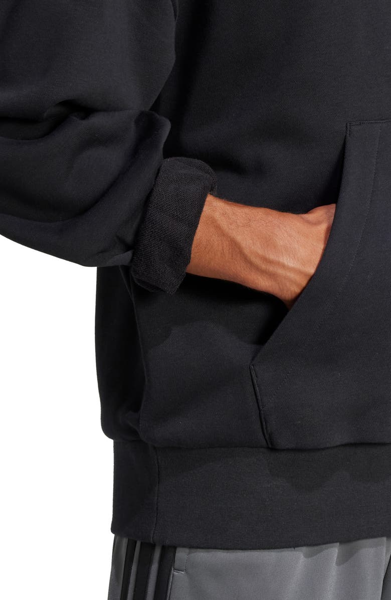 adidas Essentials Loose 3-Bar Hoodie, Alternate, color, 