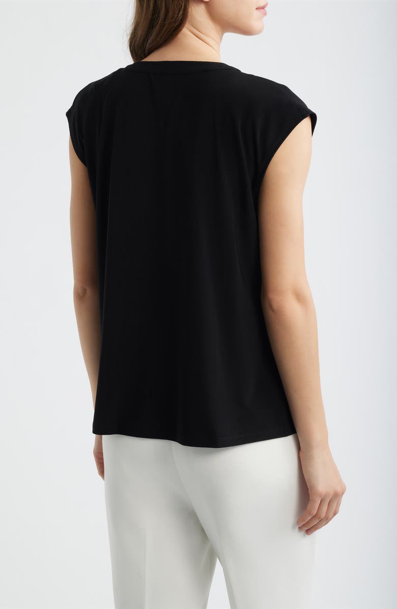 AK ANNE KLEIN Sleeveless Knit Top, Alternate, color, Anne Black