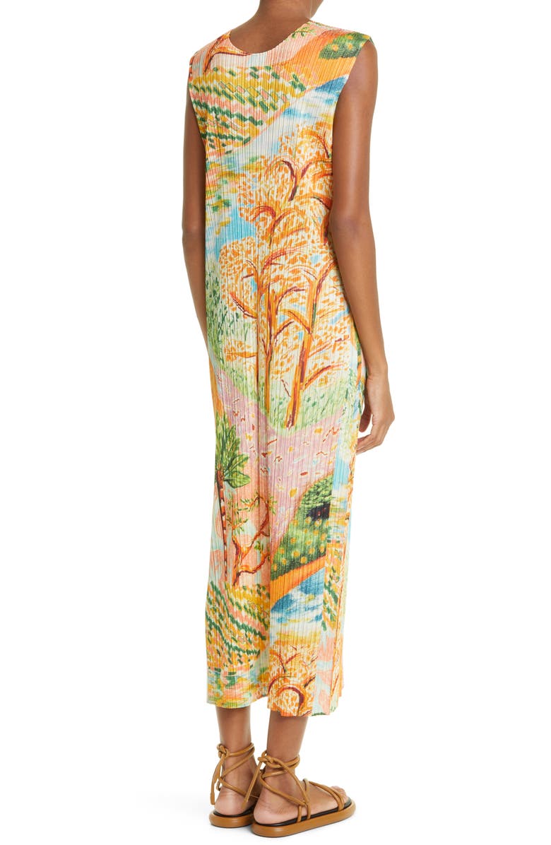 Pleats Please Issey Miyake Promenade Pleated Dress, Alternate, color, 
