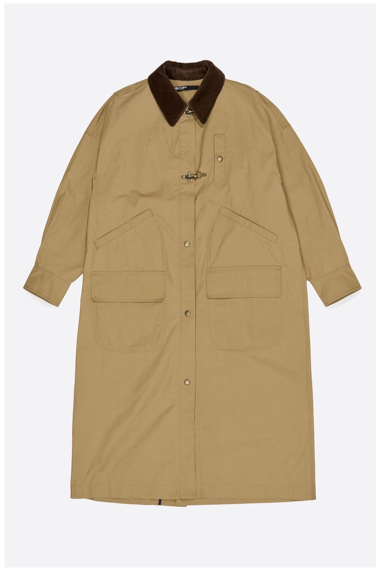 Maxi Length Trench, Alternate, color, KHAKI