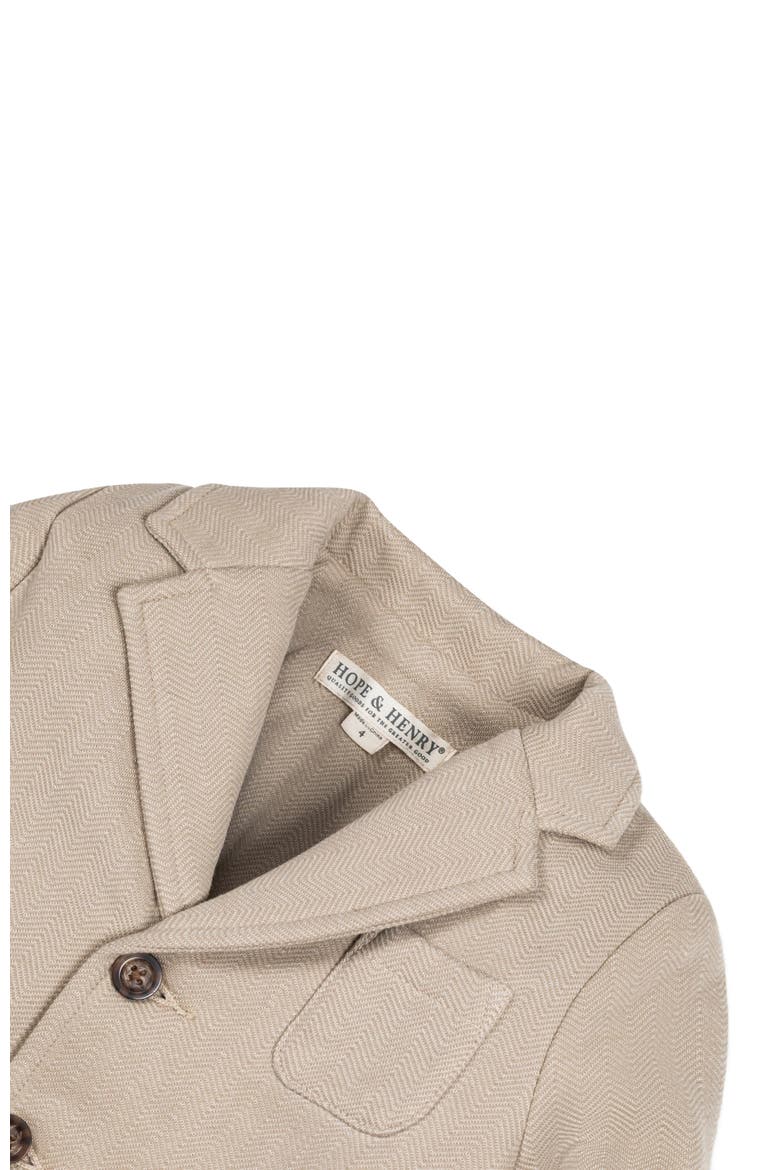 Baby Boys' Fleece Blazer, Infant, Alternate, color, Taupe Herringbone Fleece