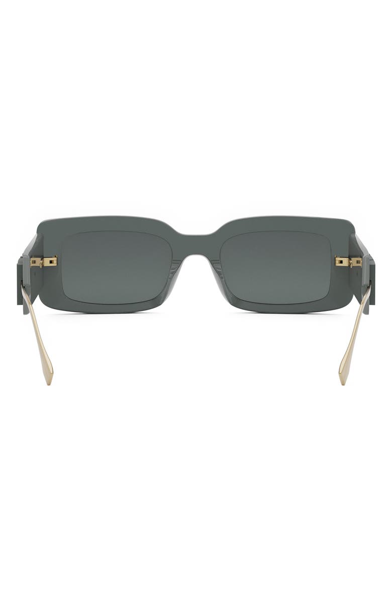 Fendi 'Fendigraphy 51mm Rectangular Sunglasses, Alternate, color, Grey/ Smoke