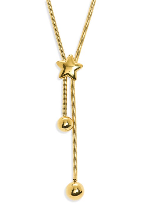 Maven Star Pendant Lariat Bolo Necklace