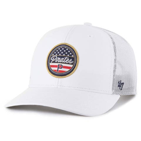 Men's '47 White Pittsburgh Pirates Homage Adjustable Trucker Hat