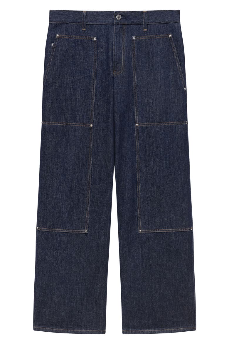 Carpenter Relaxed Fit Straight Leg Jeans, Alternate, color, RINSED INDIGO