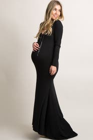 PinkBlush Long Sleeve Photoshoot Maternity Gown/Dress