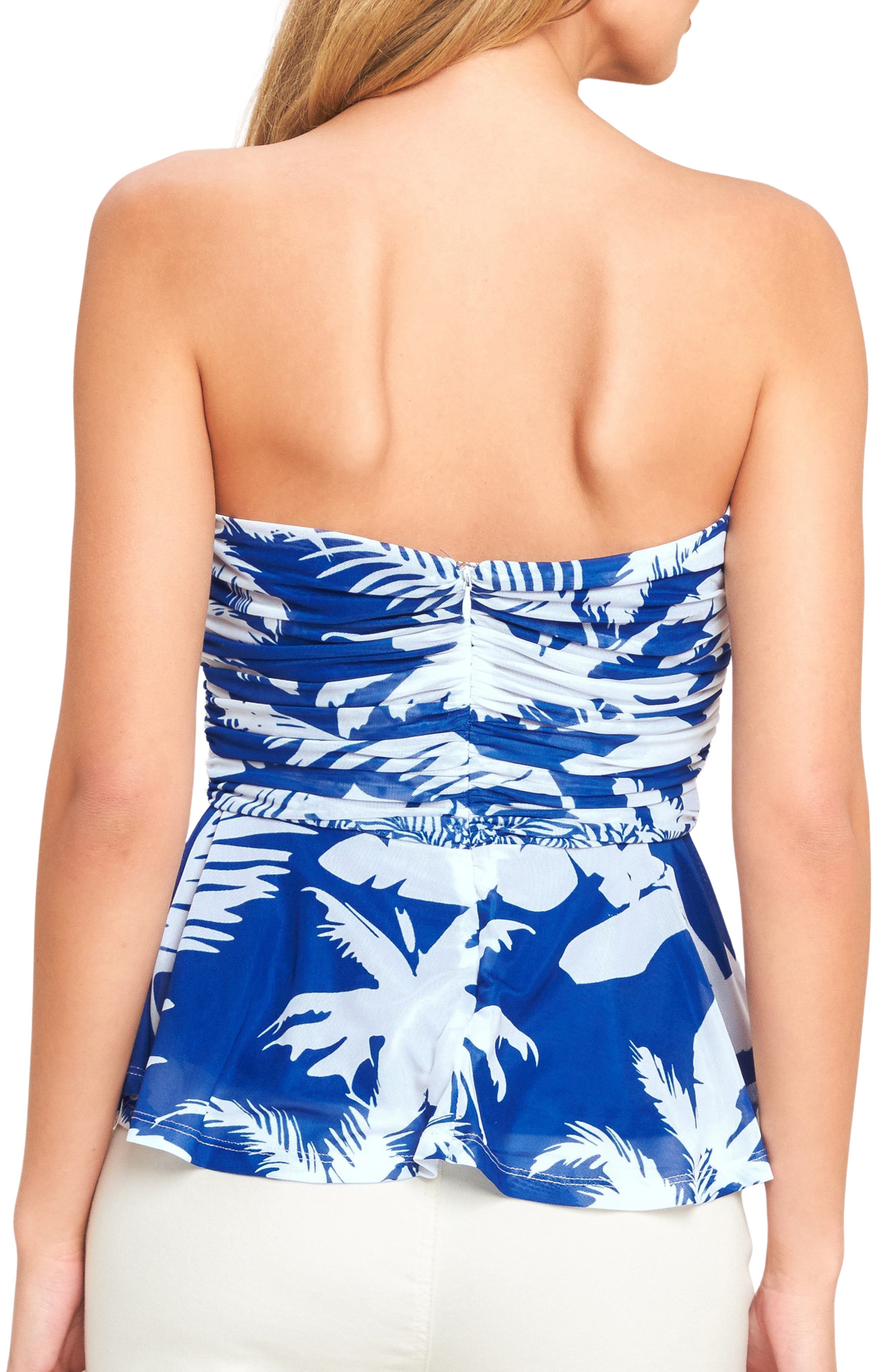 FLYING TOMATO Mesh Peplum Tube Top (Women) | Nordstromrack