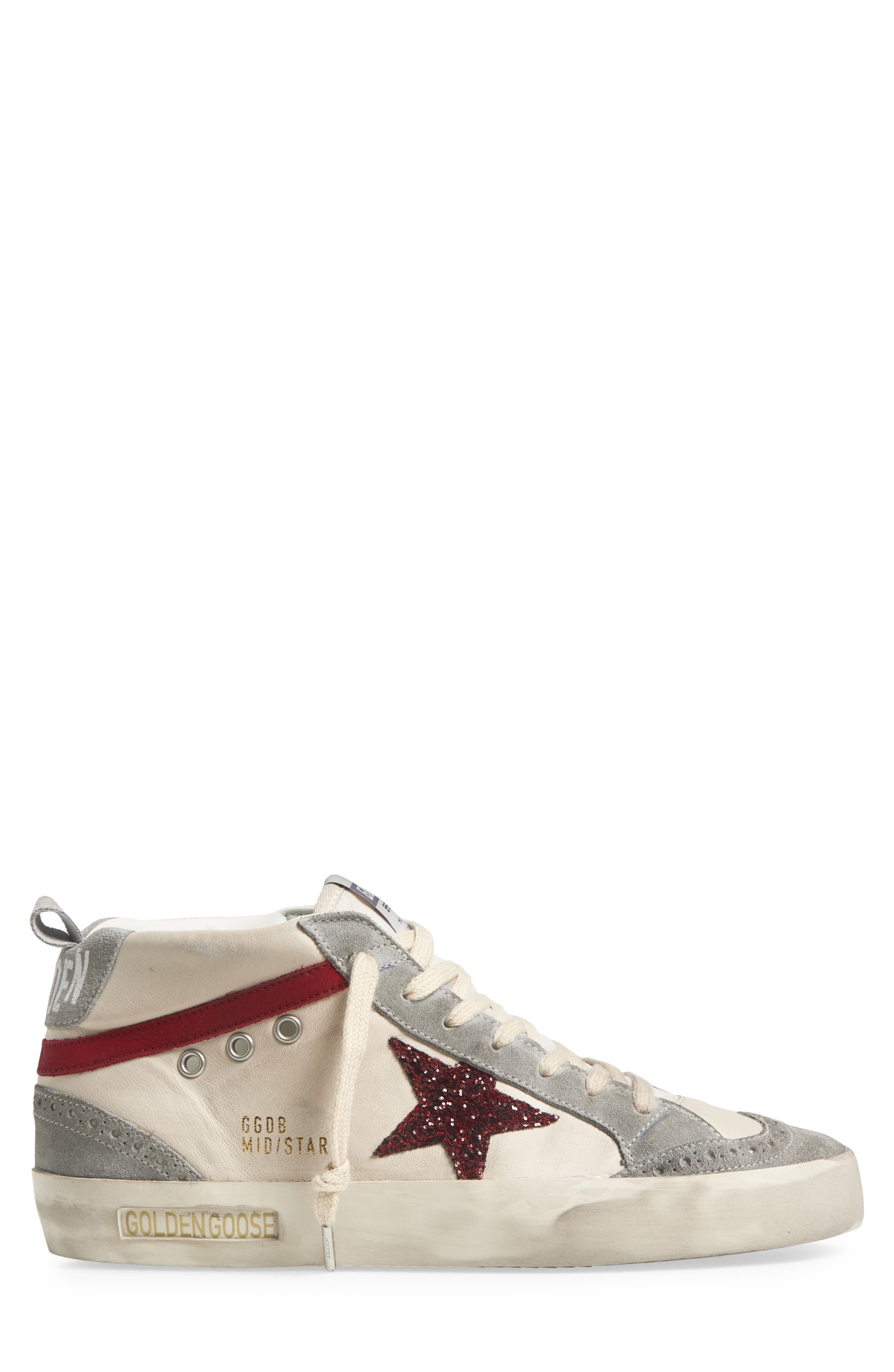 Golden Goose Mid Star Sneaker, Alternate, color, 
