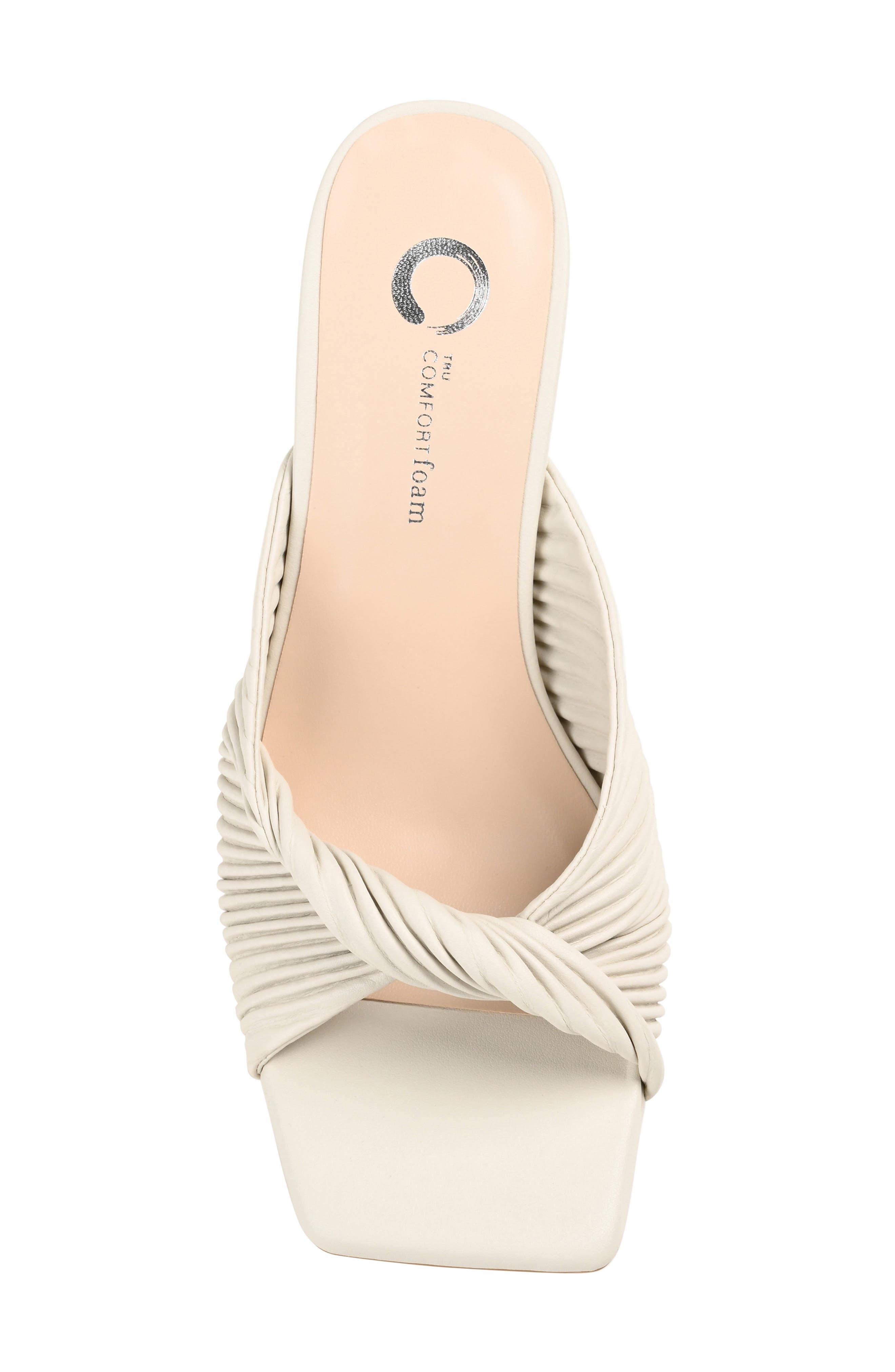 Greer Twist Sandal, Alternate, color, OFF WHITE