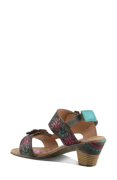 L'artiste By Spring Step Salira Slingback Sandal In Turquoise Multi