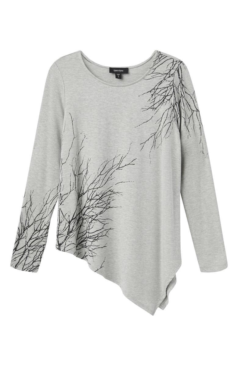 Karen Kane Branch Asymmetrical Hem Top, Alternate, color,