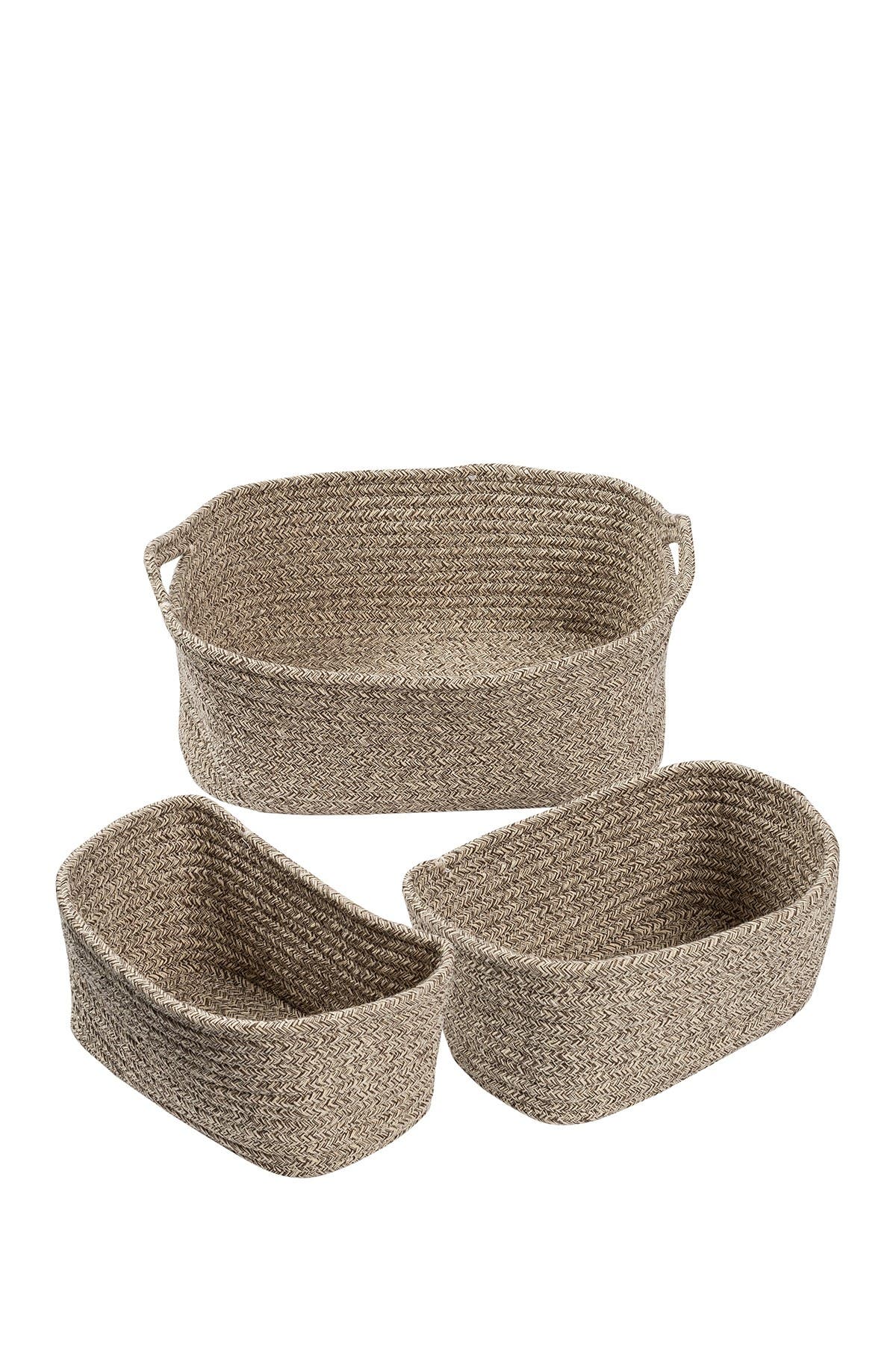 HONEY-CAN-DO Marled Sand Nested Texture Basket 3-Piece Set | Nordstromrack