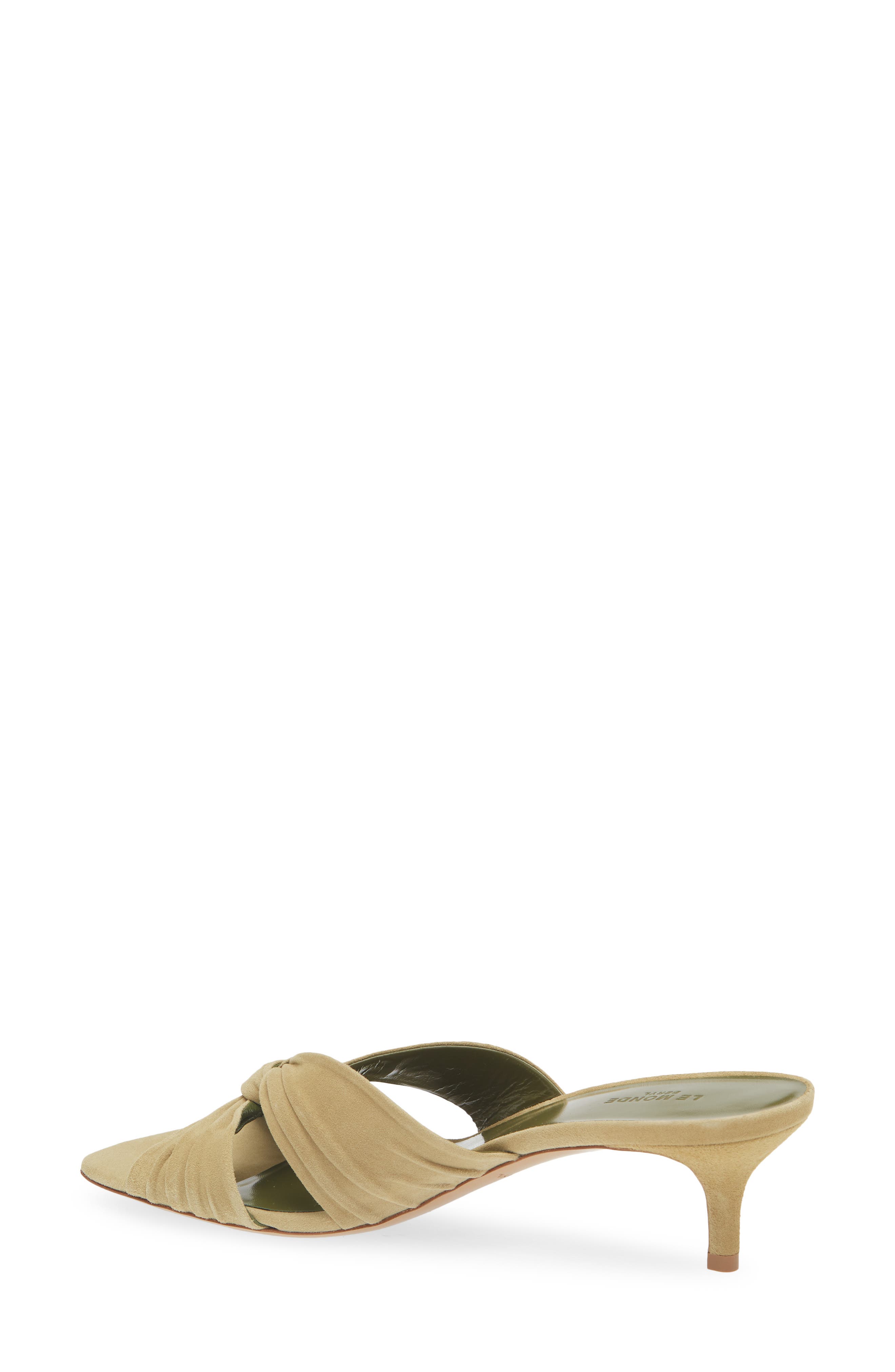 Le Monde Béryl Antonia Kitten Heel Slide Sandal, Alternate, color, Grey Green