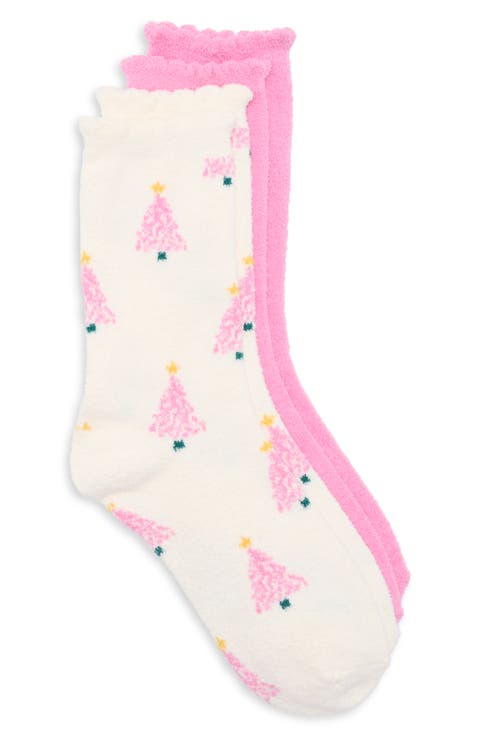 Ivory Trees 2-Pack Butter Socks