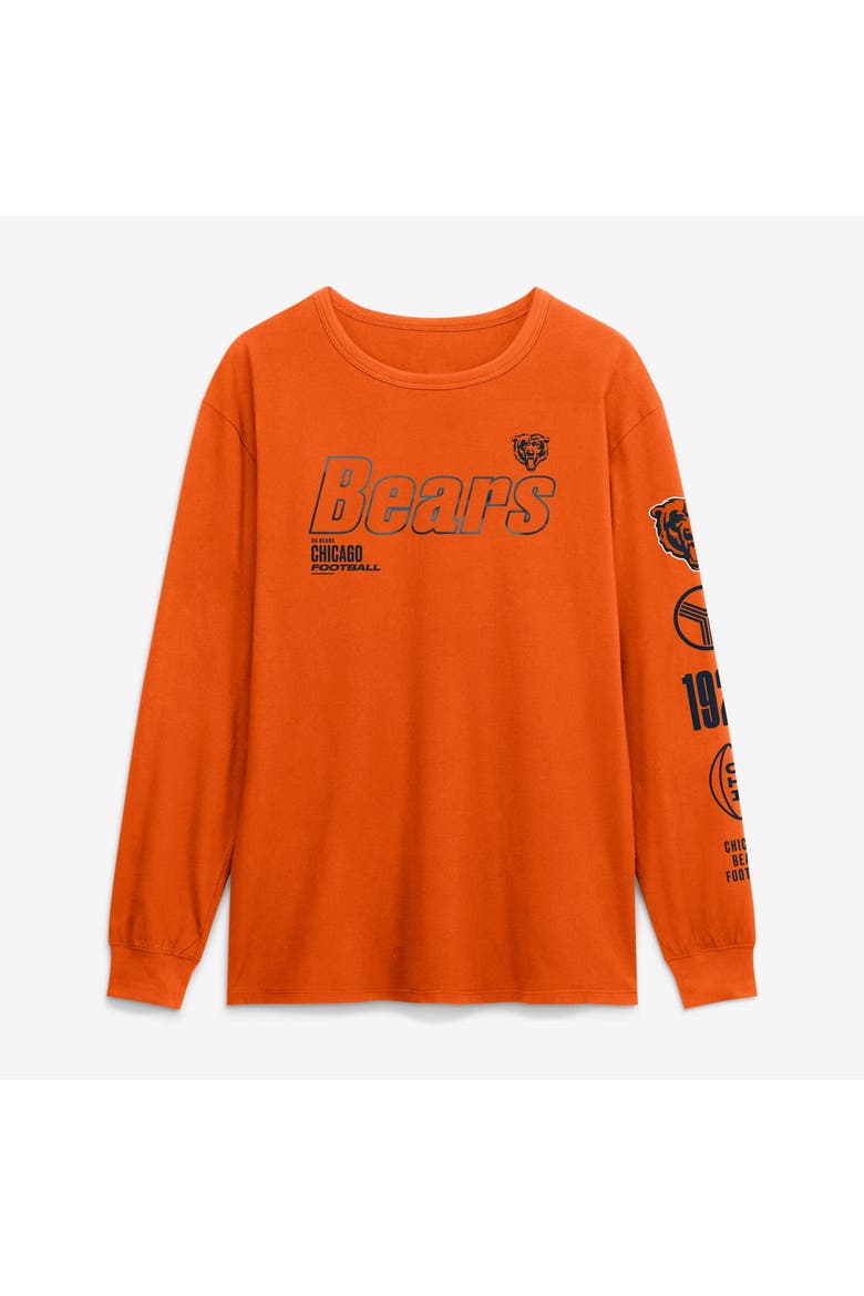 Men's Fanatics Orange Chicago Bears Checkdown Pass Long Sleeve T-Shirt, Main, color, Orange