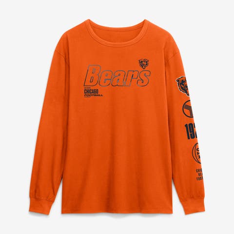 Men's Fanatics Orange Chicago Bears Checkdown Pass Long Sleeve T-Shirt