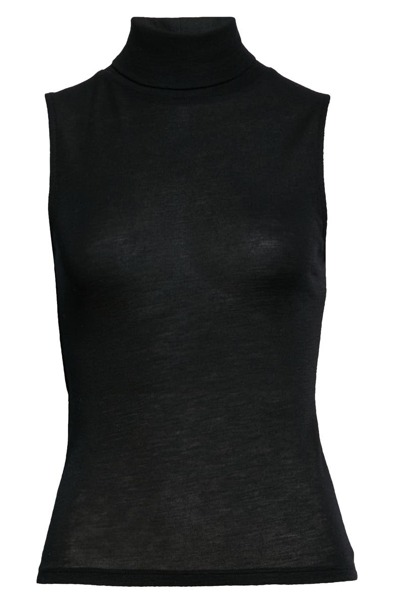 Vince Sleeveless Turtleneck Wool Top, Alternate, color,