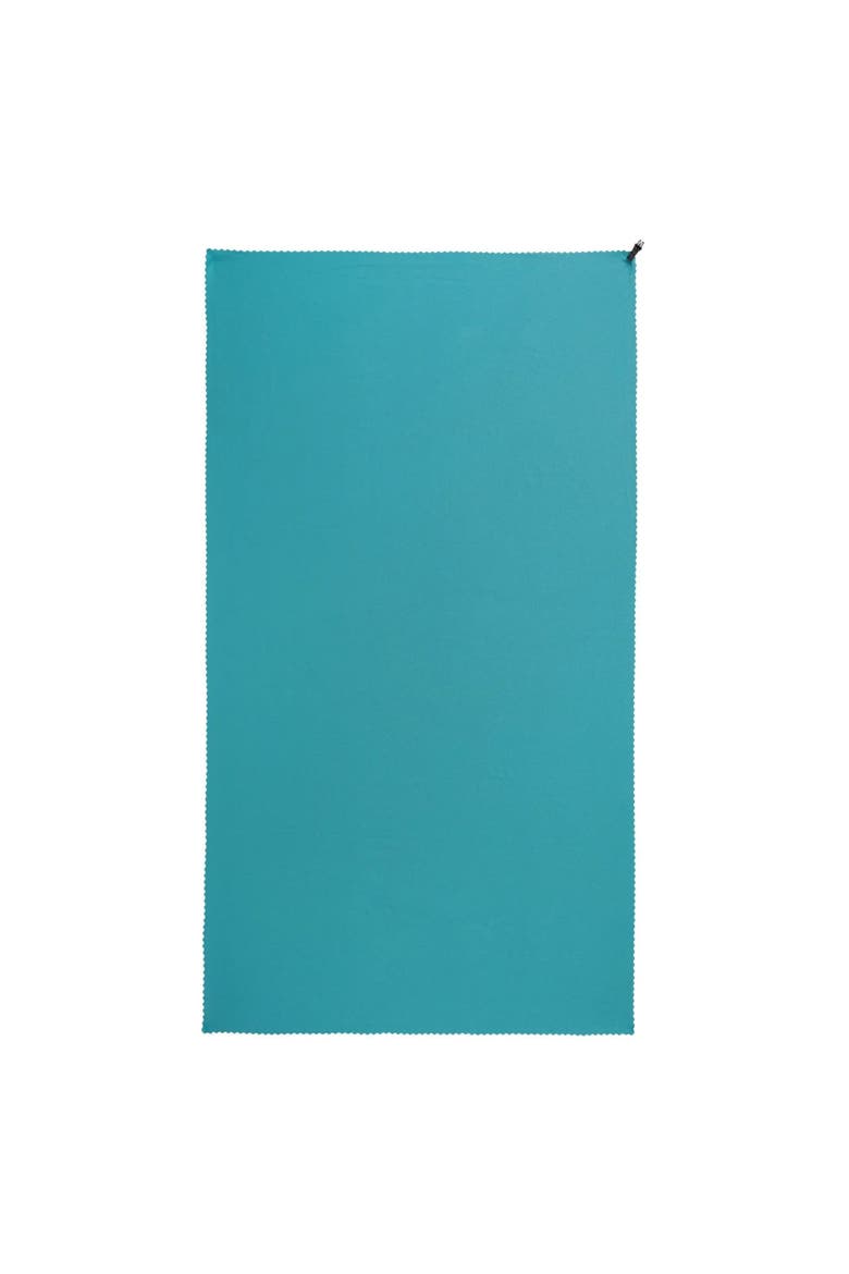 Plain Clip Travel Towel, Main, color, Teal