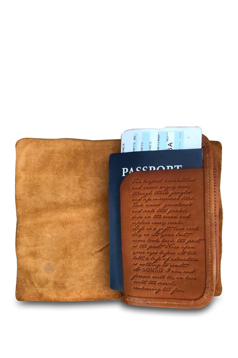Nomad Leather Organizer, Alternate, color, CHESTNUT