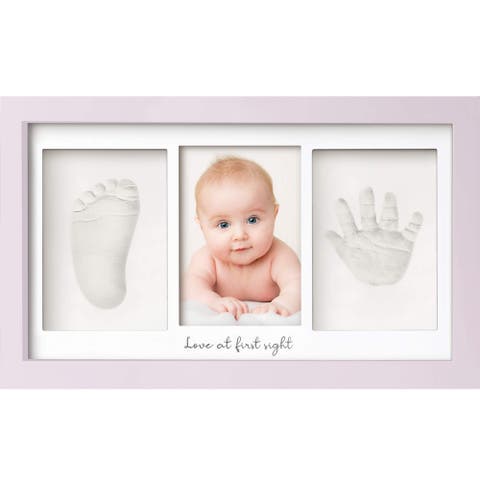 Baby Handprint & Footprint Keepsake Duo Frame