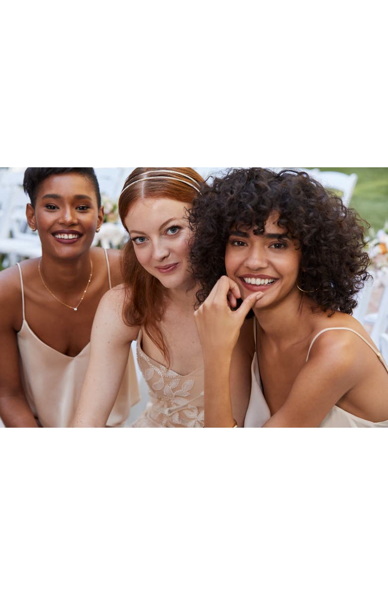 Willowby Galatea Embroidered V-Neck Tulle Wedding Dress, Alternate, color,