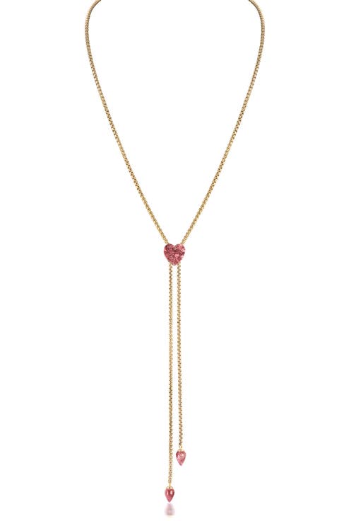 Luv Me Lace Thulite Slide Y-Necklace