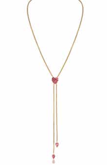 LuvMyJewelry Luv Me Lace Thulite Slide Y-Necklace