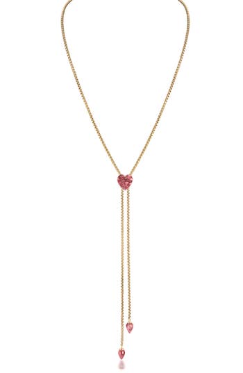 Luvmyjewelry Luv Me Lace Thulite Slide Y-necklace