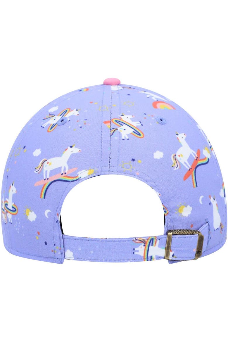 Girls Preschool '47 Purple Chicago Bears Unicorn Clean Up Adjustable Hat, Alternate, color, Purple