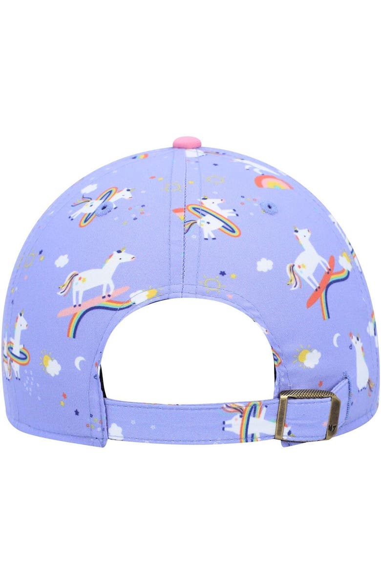 '47 Girls Preschool '47 Purple Chicago Bears Unicorn Clean Up Adjustable Hat, Alternate, color, Purple