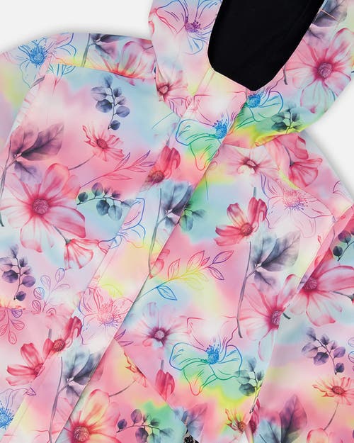 Deux Par Deux In Black And Multicolored Flowers