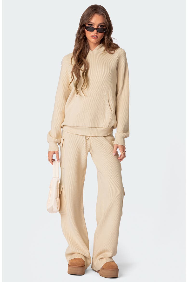 Wynter Cargo Sweater Pants, Alternate, color, CREAM