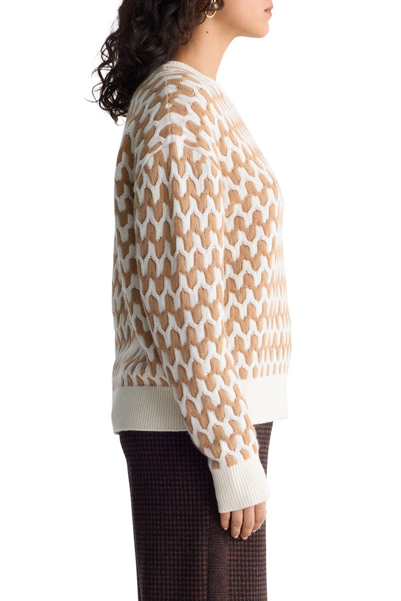 Volto Wool & Cashmere Sweater, Alternate, color, ECRU