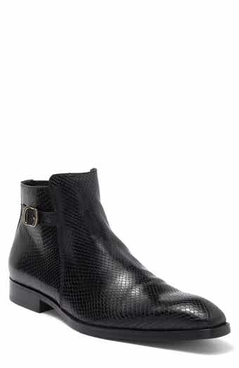 Maison Forte Eastside Snake Embossed Leather Boot