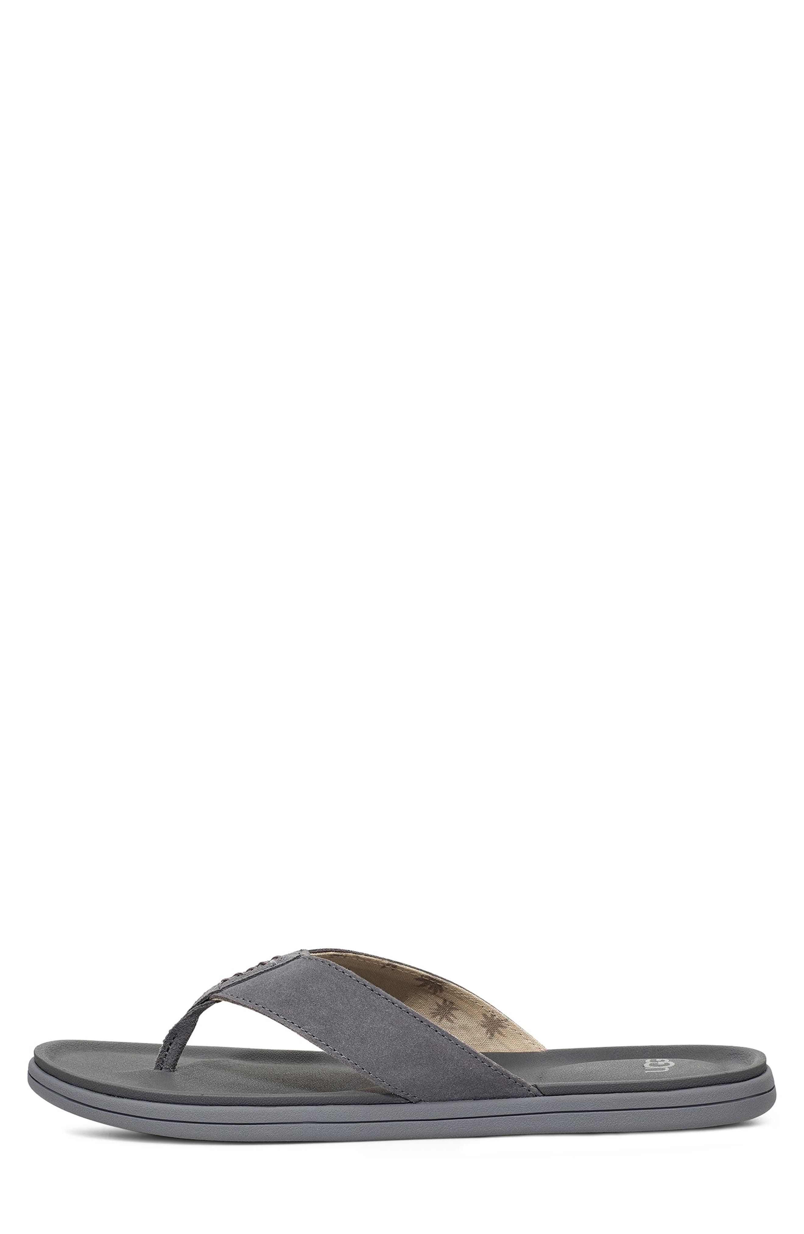 Brookside Flip Flop, Alternate, color, METAL SUEDE