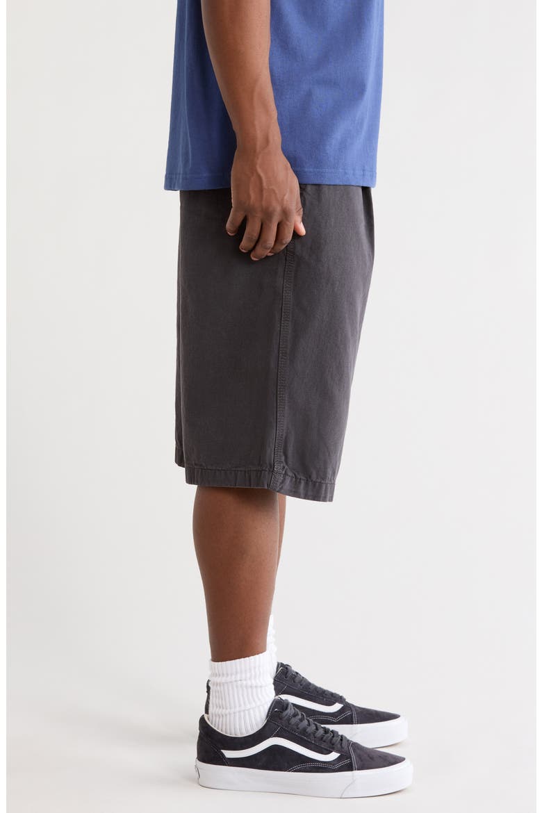 Authentic Baggy Chino Shorts, Alternate, color, CHARCOAL GREY