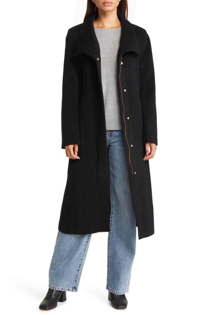 Cole Haan Women's Slick Belted Long Coat, Alternate, color,