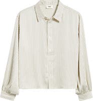 Elwood Executive Stripe Satin Button-Up Shirt
