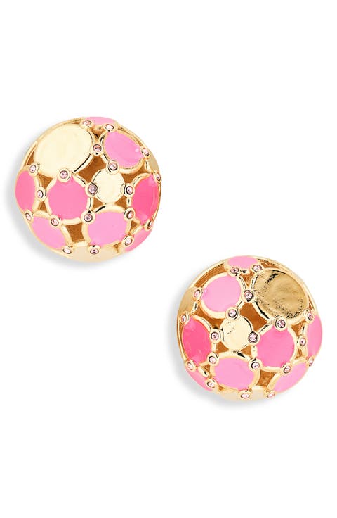 Geometric Sphere Stud Earrings