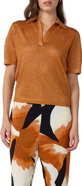Diane von Furstenberg Maren Metallic Knit Sweater